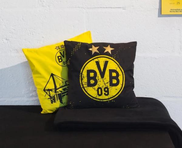 Borussia Dortmund - Kissen Sterne (40x40cm)